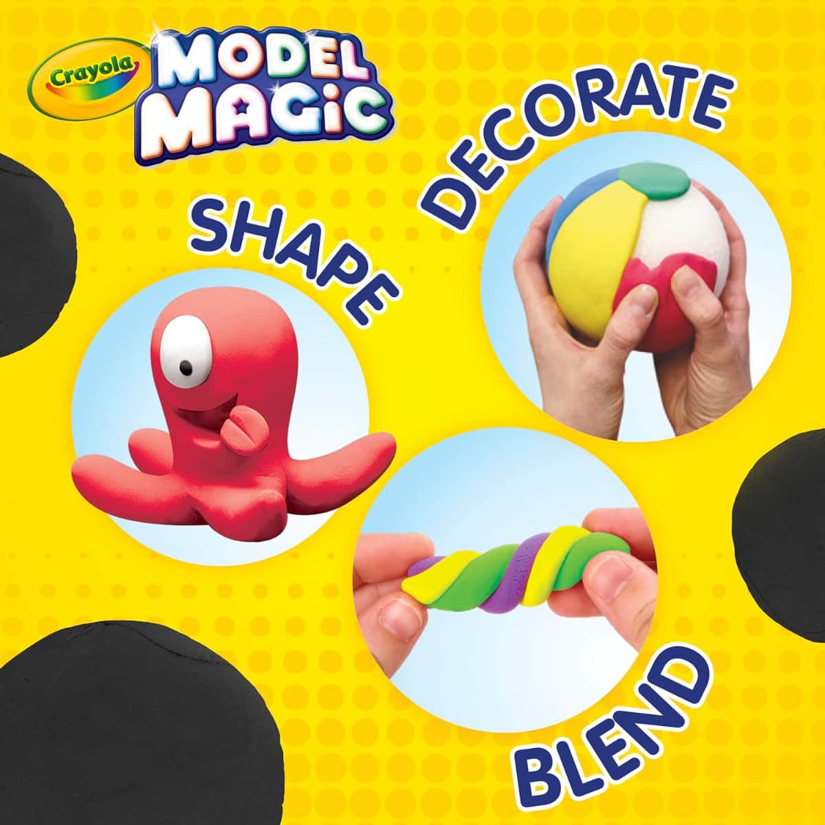 Crayola 4 oz. Model Magic Black Modeling Clay Unisex, 3-4 Years