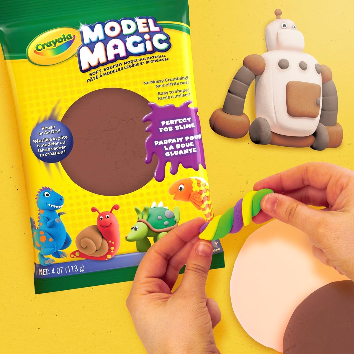 Crayola 4 oz. Model Magic Black Modeling Clay Unisex, 3-4 Years