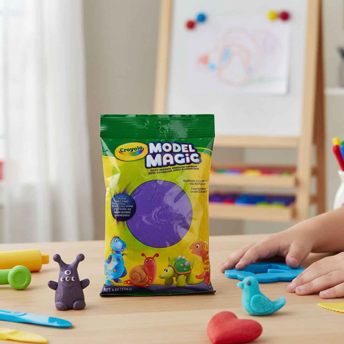 كرايولا طين تشكيل موديل ماجيك بلون بنفسجي بحجم 4 أونصات للجنسين، من عمر 3 إلى 4 سنوات