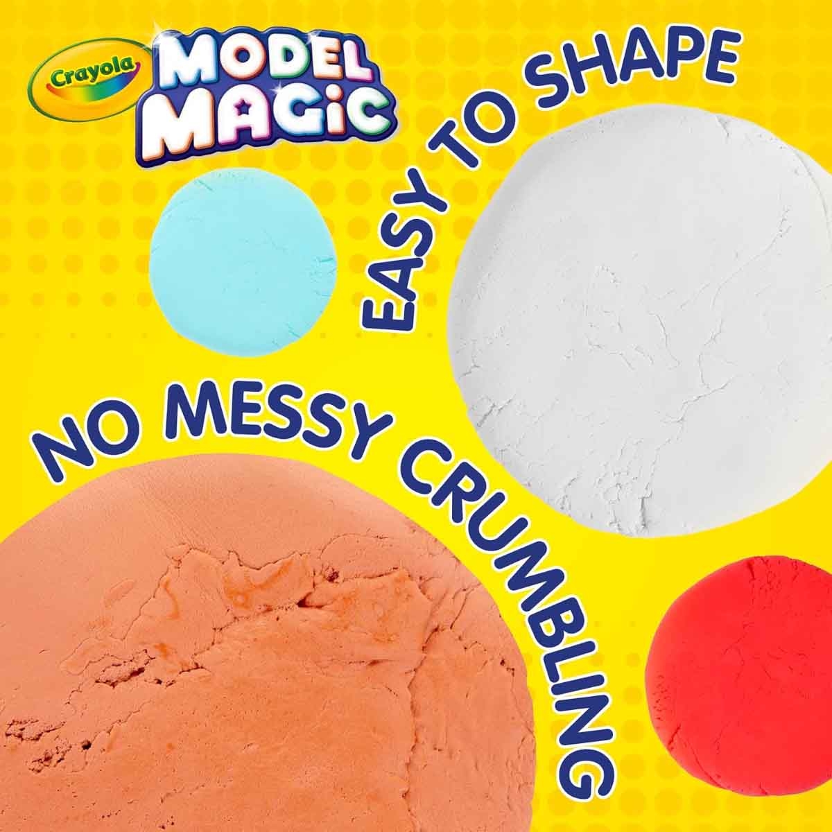كرايولا طين تشكيل موديل ماجيك بلون بيج بحجم 4 أونصات للجنسين، من عمر 3 إلى 4 سنوات