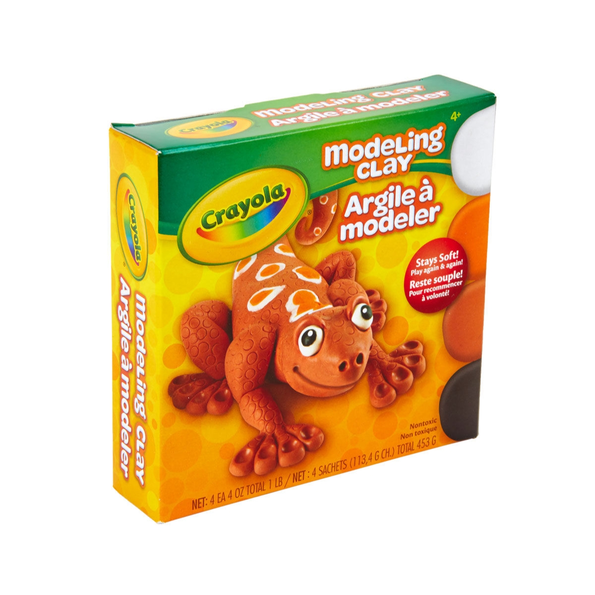 Crayola 4 oz. Stays Soft Natural Colours Modeling Clay Unisex, 5-7 Years, Pack of 4