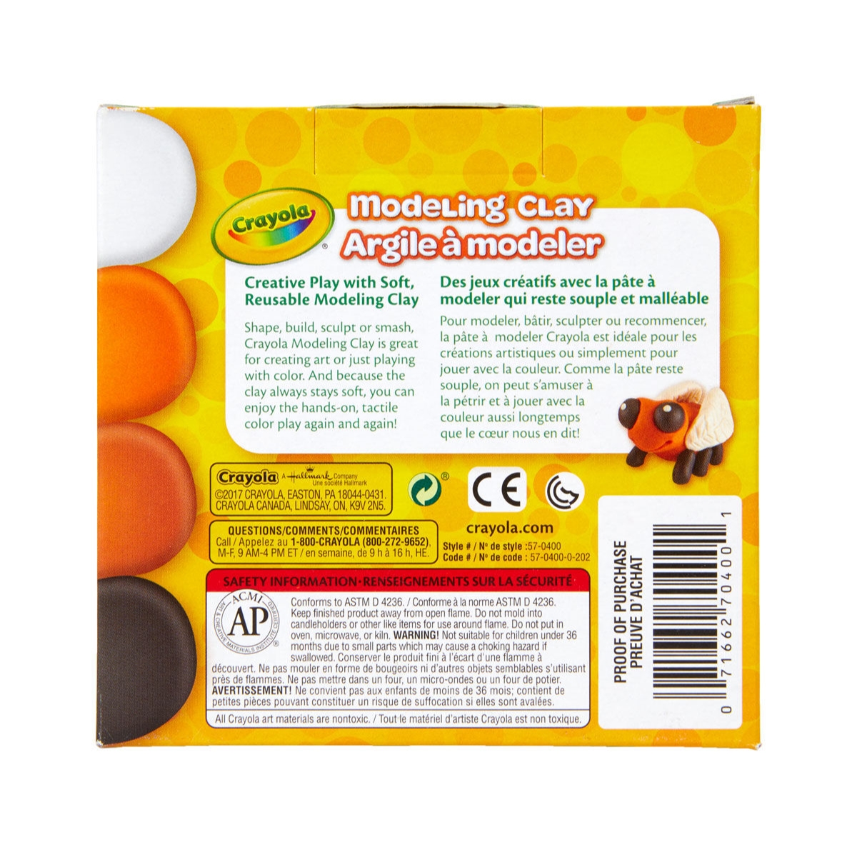 Crayola 4 oz. Stays Soft Natural Colours Modeling Clay Unisex, 5-7 Years, Pack of 4