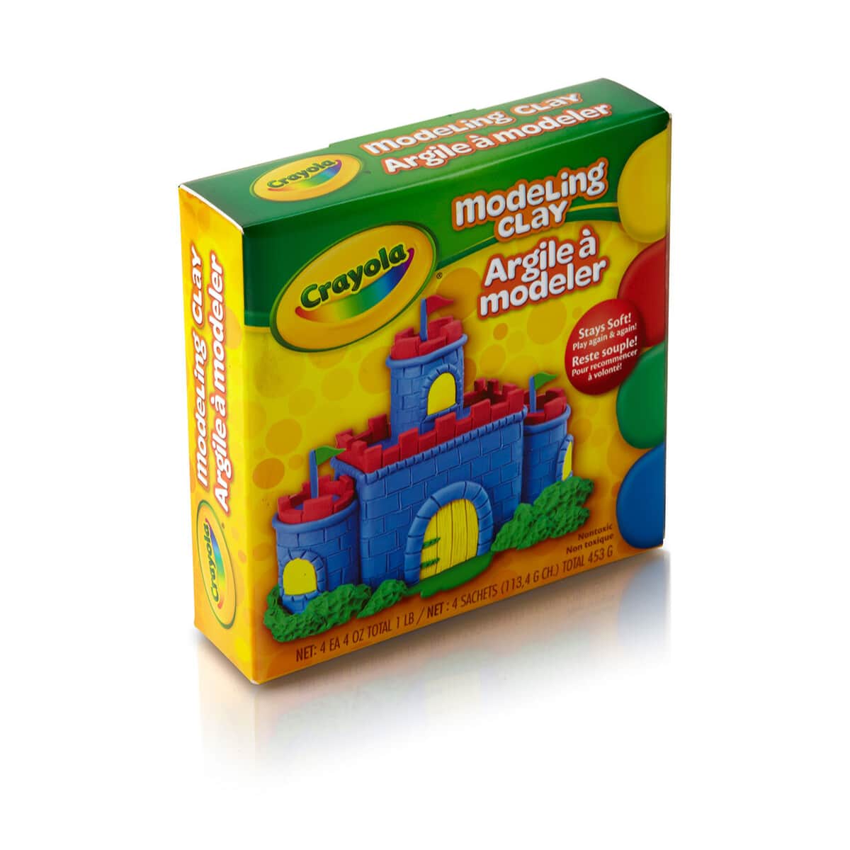 Crayola 4 oz. Stays Soft Primary Colours Modeling Clay Unisex, 5-7 Years, Pack of 4