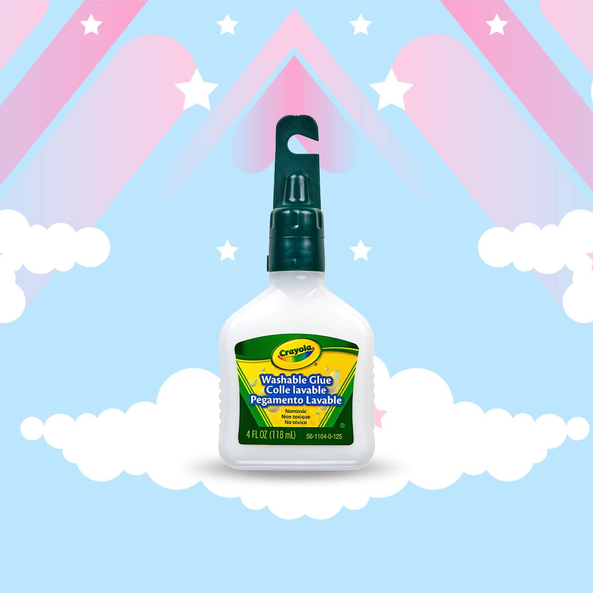 Crayola 4 oz. Washable No-Run School Glue Unisex, 3-4 Years