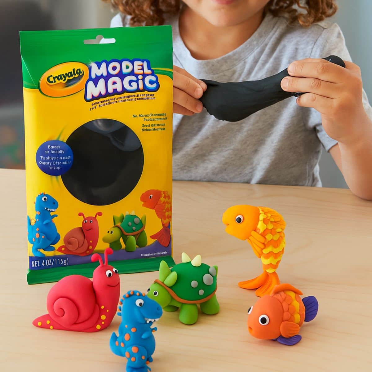 Crayola 4 oz. Model Magic Black Modeling Clay Unisex, 3-4 Years