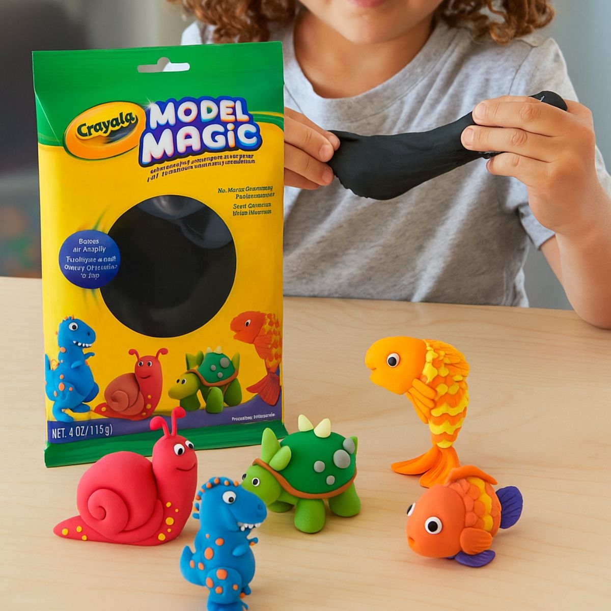 Crayola 4 oz. Model Magic Black Modeling Clay Unisex, 3-4 Years