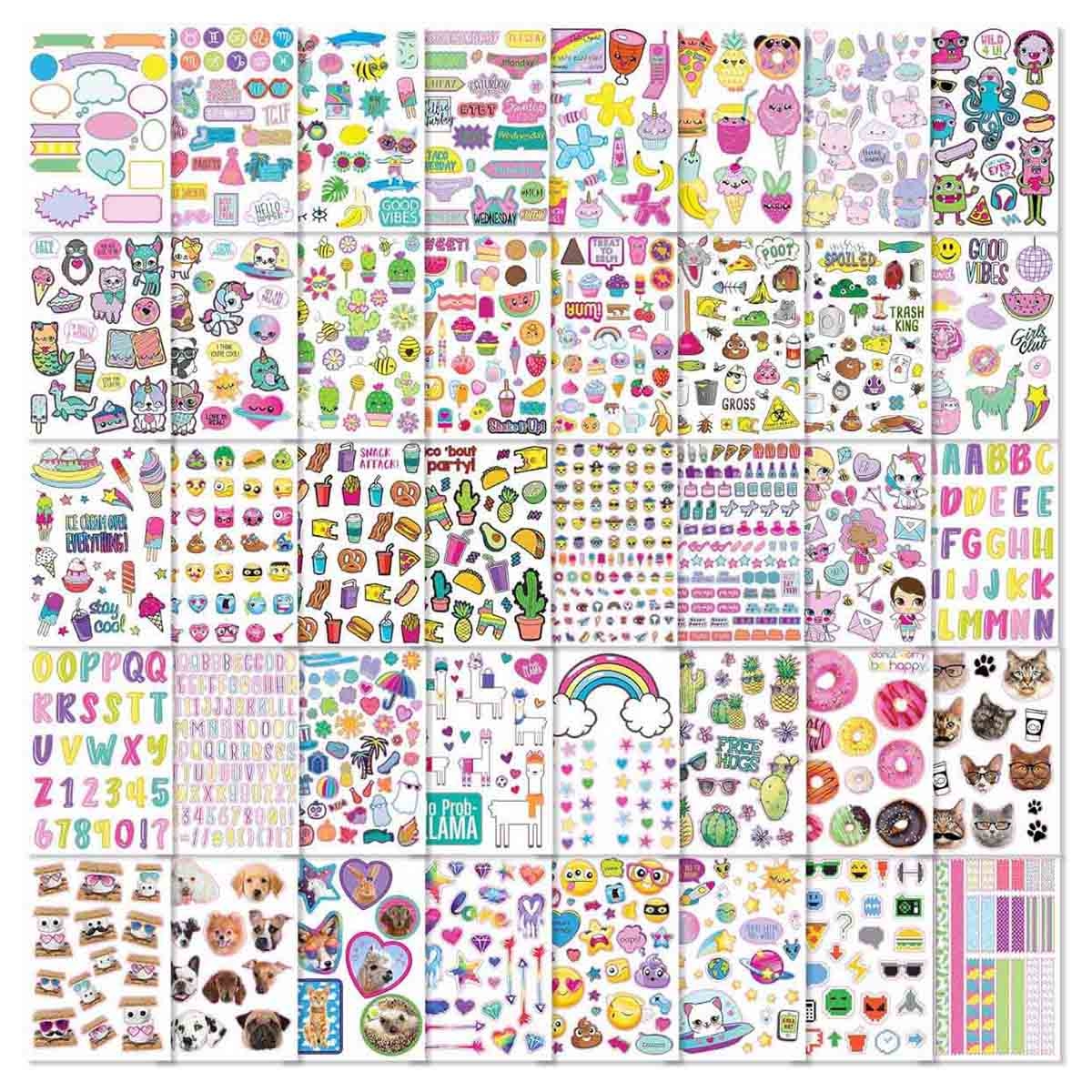 مجموعة كتب ملصقات متنوعة من كرايولا، 4 قطع، للجنسين، من 6 إلى 8 سنوات