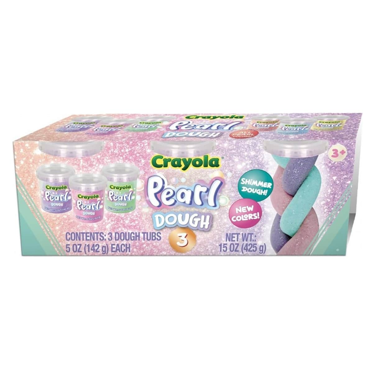 Crayola 5 oz. Pearl Dough Tubs Unisex, 3-4 Years, Pack of 3