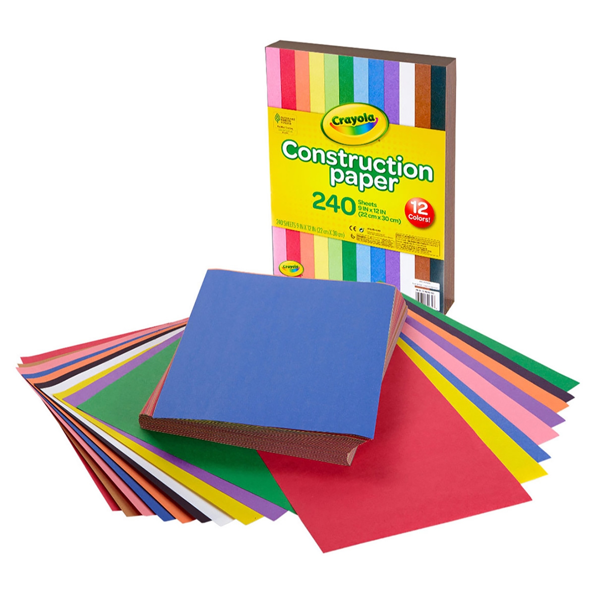 Crayola 9″ x 12″ Construction Paper Unisex, 3-4 Years, Pack of 240