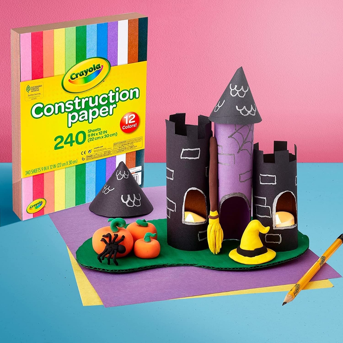 Crayola 9″ x 12″ Construction Paper Unisex, 3-4 Years, Pack of 240
