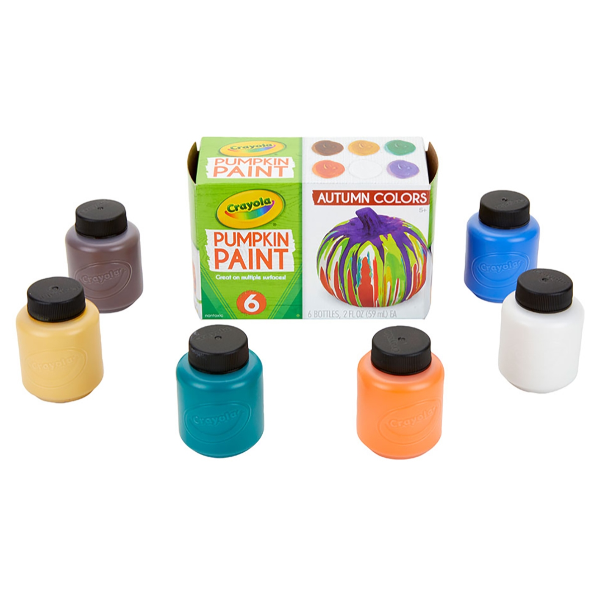 Crayola Acrylic Pumpkin Paint Set Unisex, 5-7 Years, Pack of 6