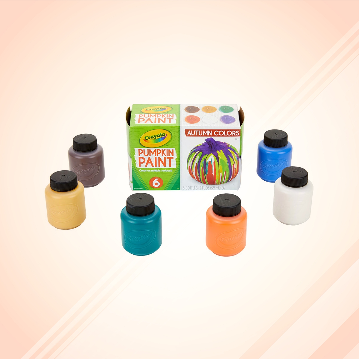 Crayola Acrylic Pumpkin Paint Set Unisex, 5-7 Years, Pack of 6