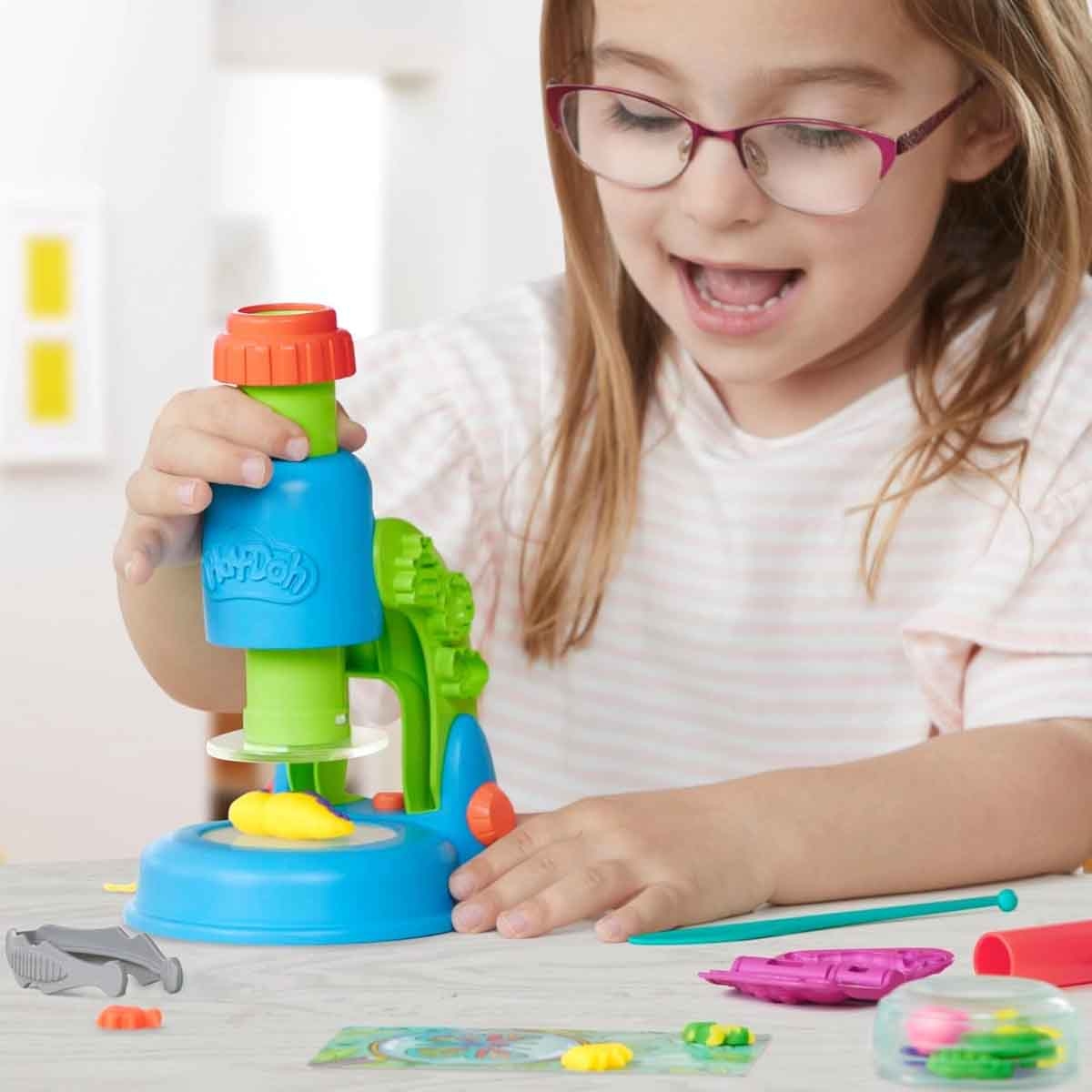 Crayola Air Dry Clay & Scribble Scrubbie Boutique with Miraculous Macarons, Ily 3D Sticker Maker & Play-Doh Microscope Bundle Pack Unisex, 5-7 Years