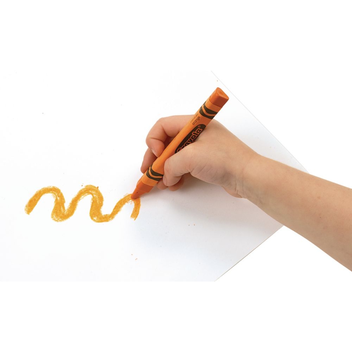 كرايولا علبة من 8 أقلام شمعية مثلثة مضادة للدحرجة للجنسين، 3-4 سنوات