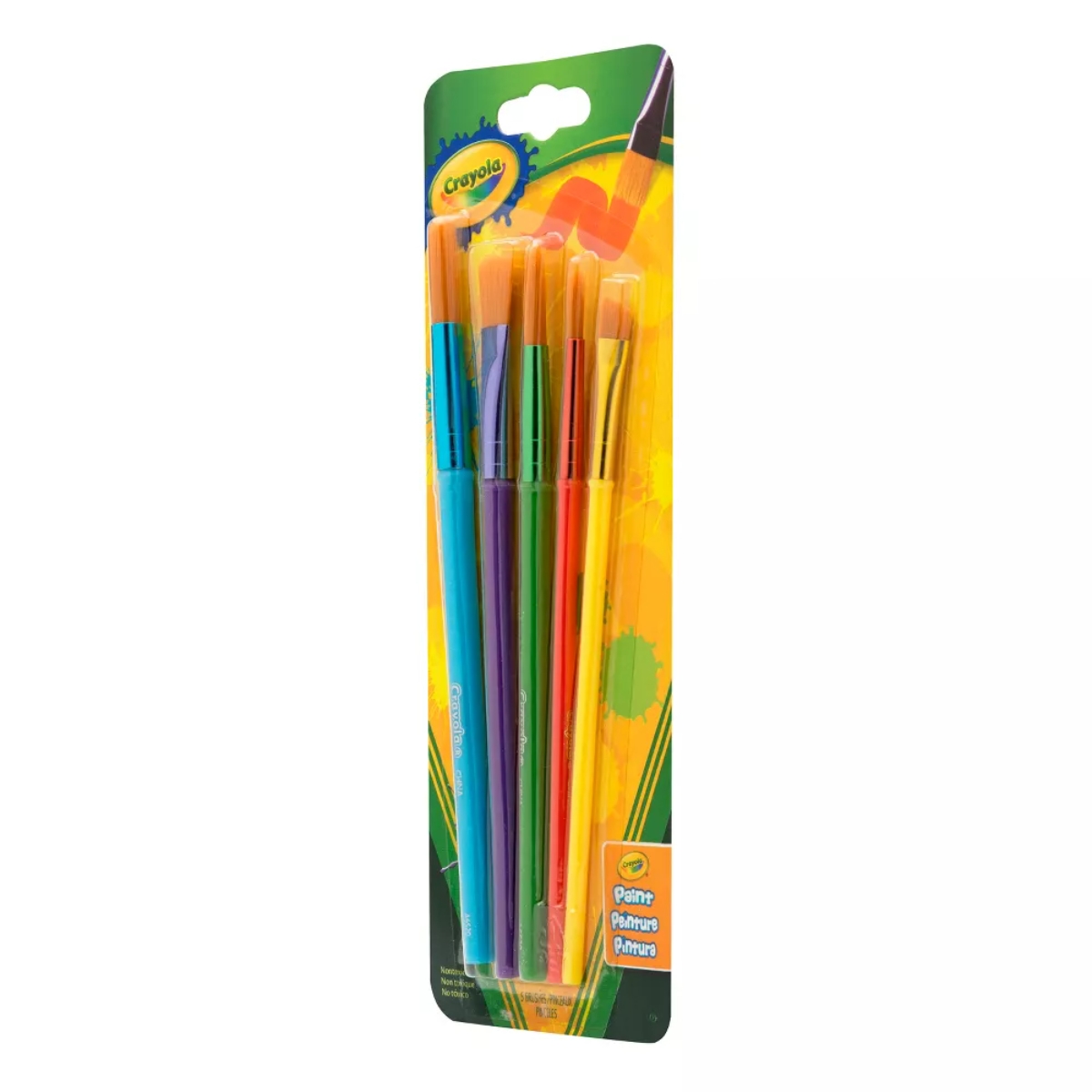 Crayola Art and Craft Brush Set Unisex, 3-4 Years, Pack of 5