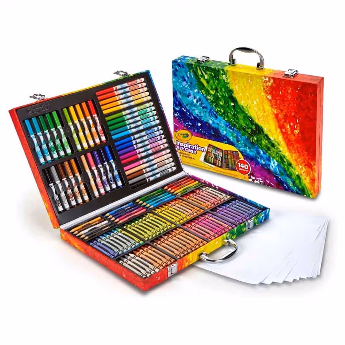 Crayola Art Case & Metallic Crayons with Activity Kit & Assorted Coloring Book Bundle Pack Unisex, 3-4 Years