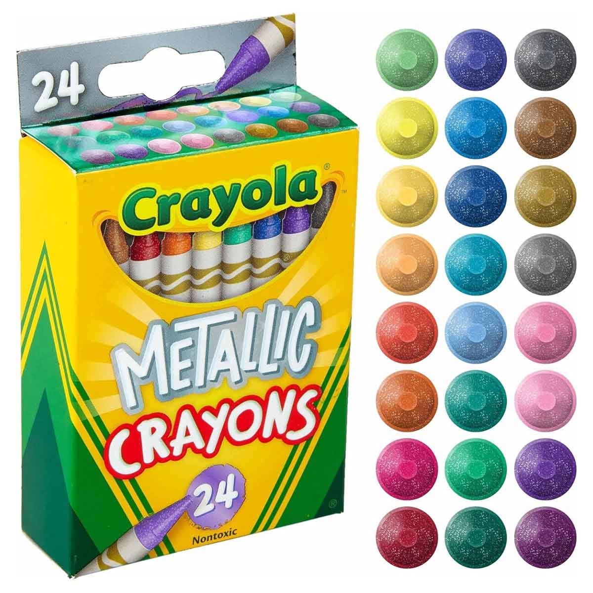Crayola Art Case & Metallic Crayons with Activity Kit & Assorted Coloring Book Bundle Pack Unisex, 3-4 Years