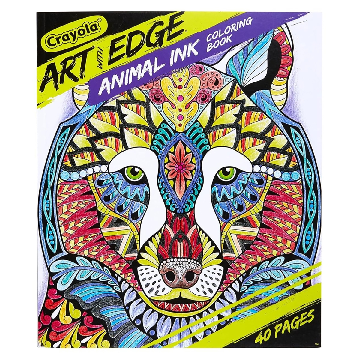Crayola Art with Edge Jungle Animal Colouring Book Unisex, 3-4 Years