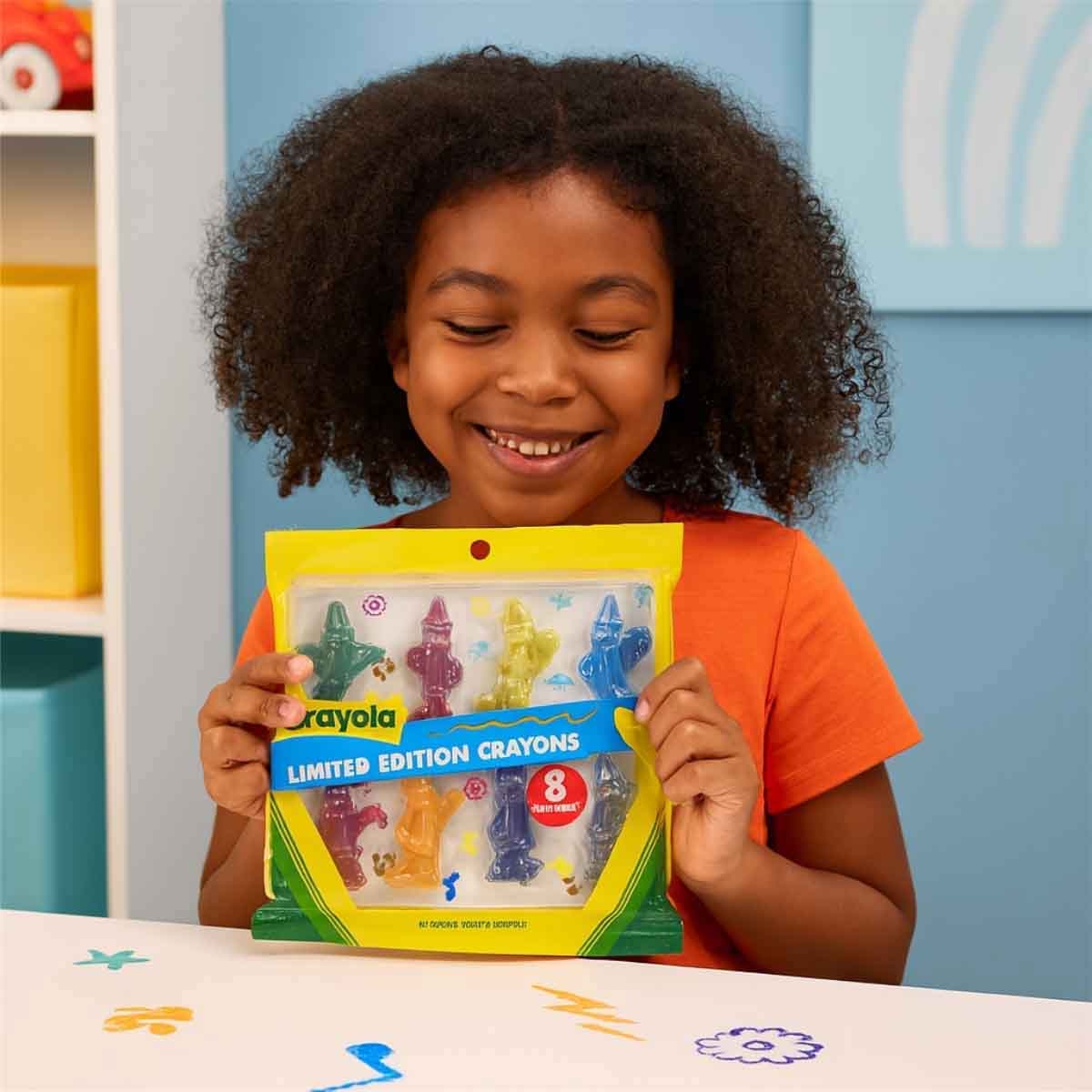 كرايولا مجموعة حقيبة فنان وأقلام شمعية مع لوحة ألوان مائية وكتاب تلوين مجموعة، للجنسين، 3-4 سنوات
