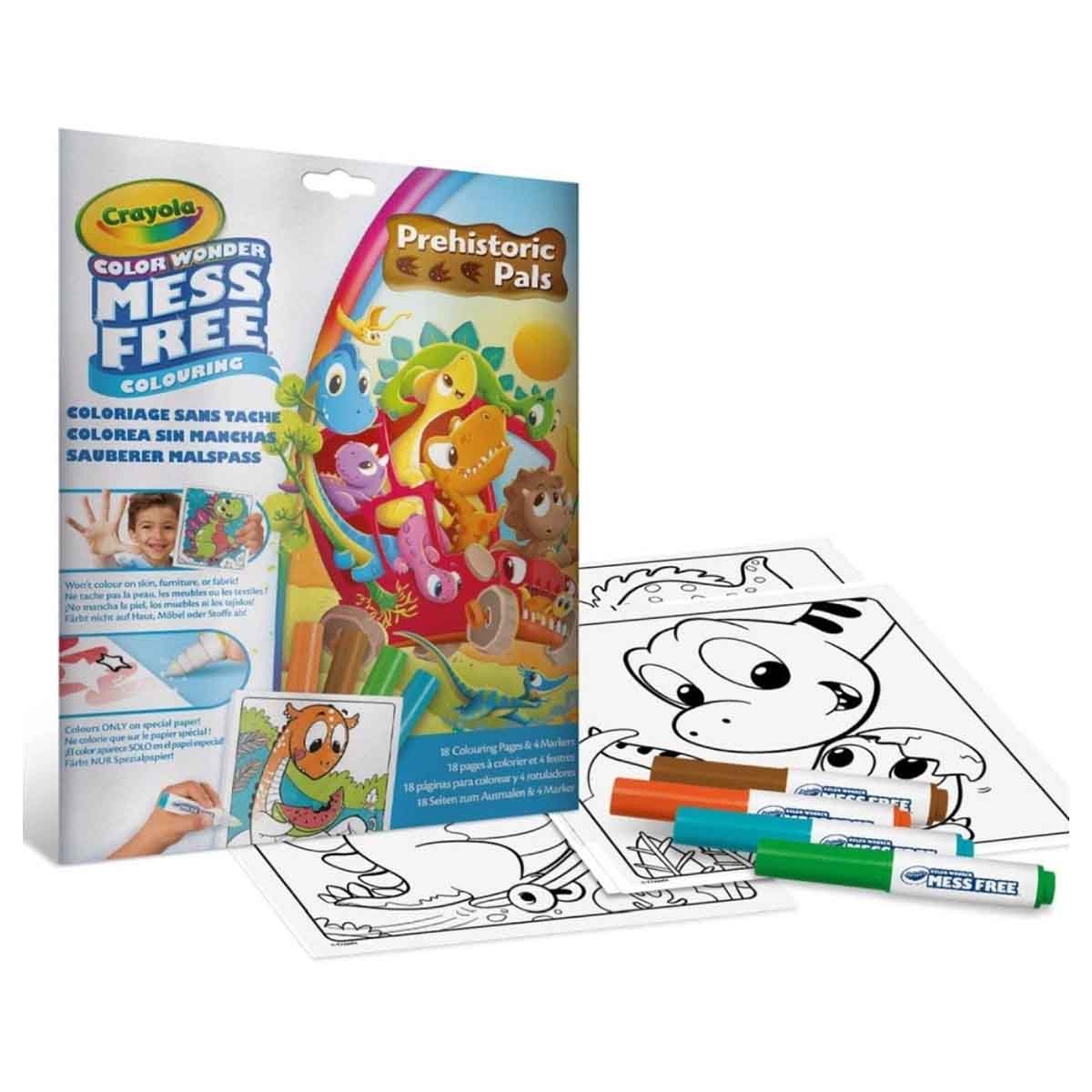 كرايولا مجموعة حقيبة فنان وأقلام شمعية مع لوحة ألوان مائية وكتاب تلوين مجموعة، للجنسين، 3-4 سنوات