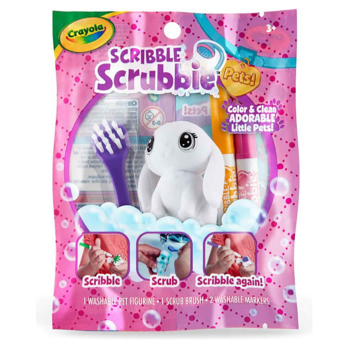 Crayola Assorted Scribble Scrubbie Unisex, 3-4 Years
