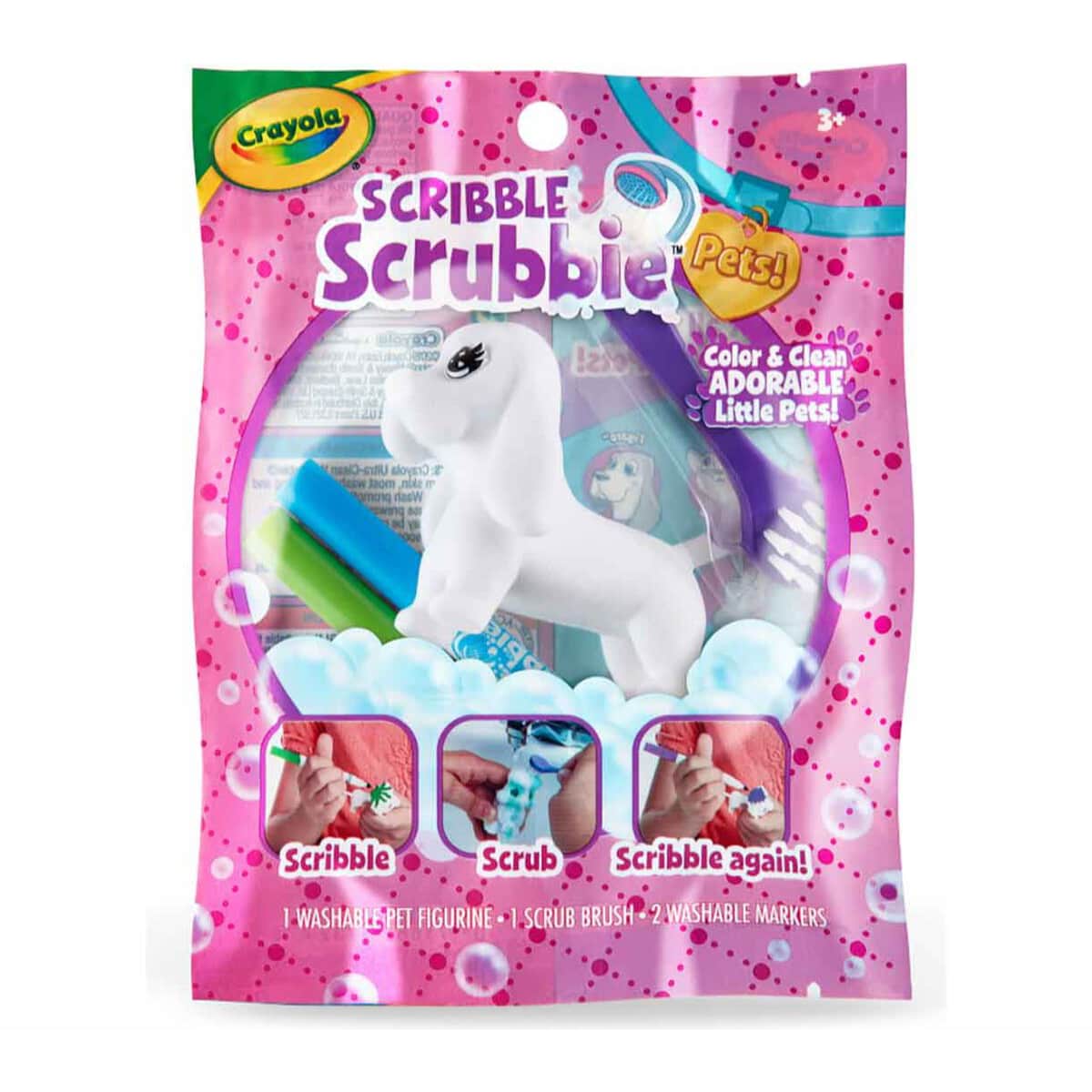 Crayola Assorted Scribble Scrubbie Unisex, 3-4 Years