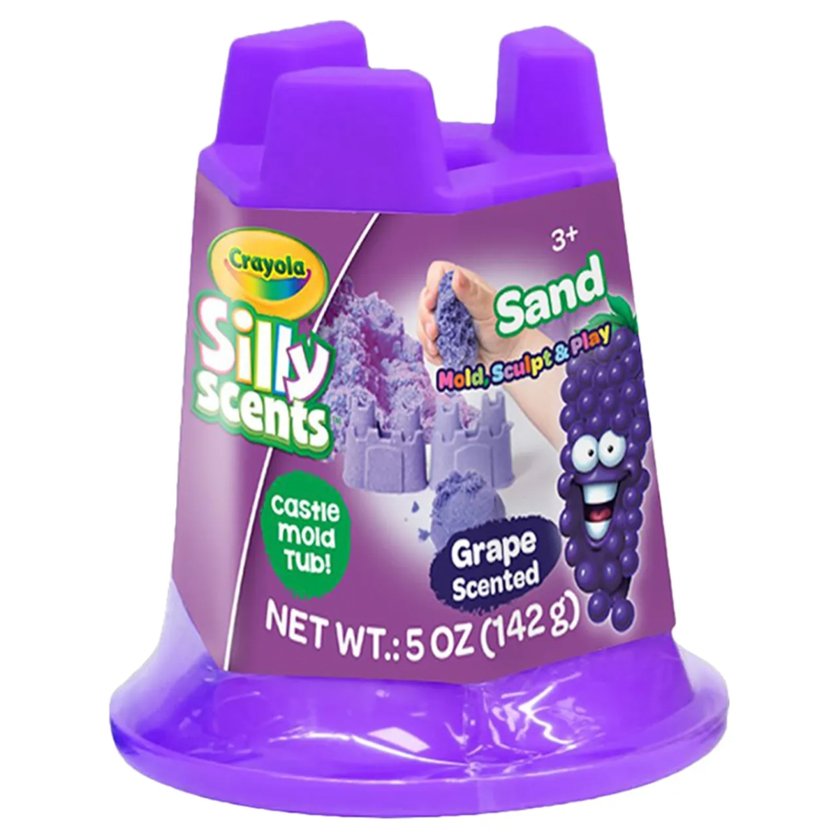 Crayola Assorted Silly Scented Sand Castle Tub Unisex, 3-4 Years