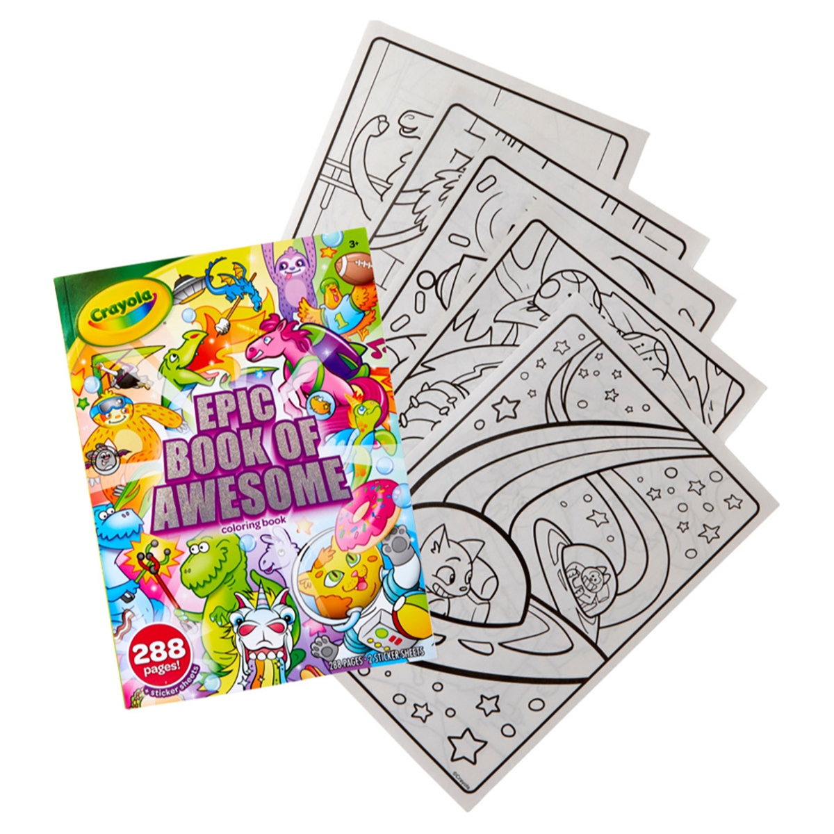 Crayola Awesome Colouring Book Unisex, 3-4 Years