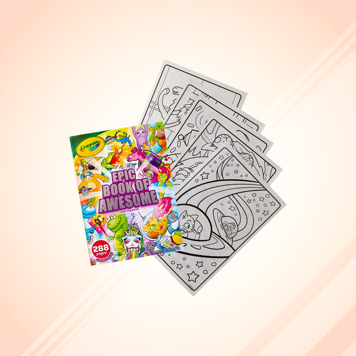 Crayola Awesome Colouring Book Unisex, 3-4 Years