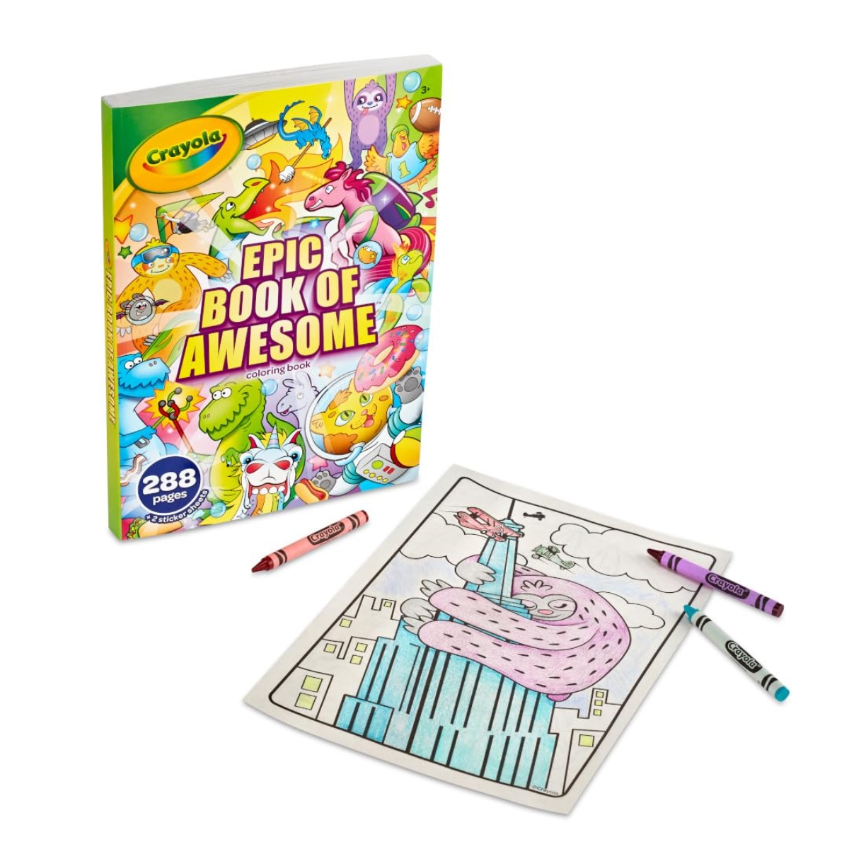 Crayola Awesome Colouring Book Unisex, 3-4 Years