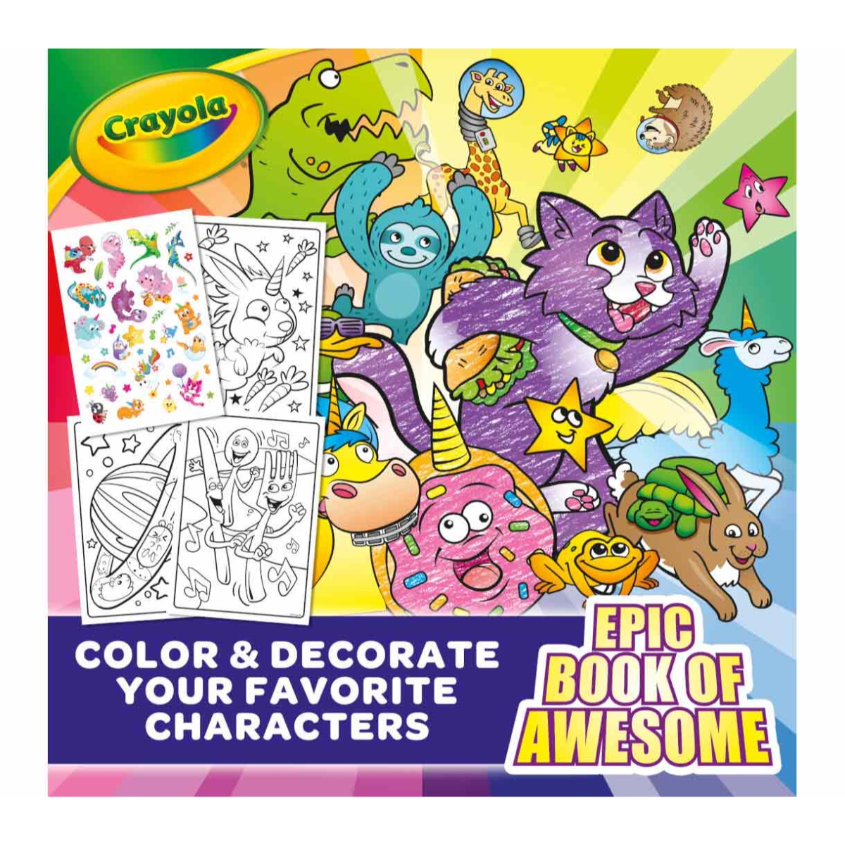 Crayola Awesome Colouring Book Unisex, 3-4 Years