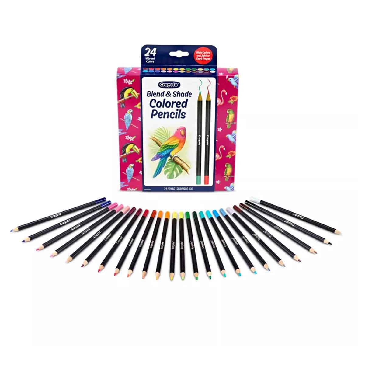 Crayola Blend & Shade Colored Pencils Unisex, 5-7 Years, Pack of 24
