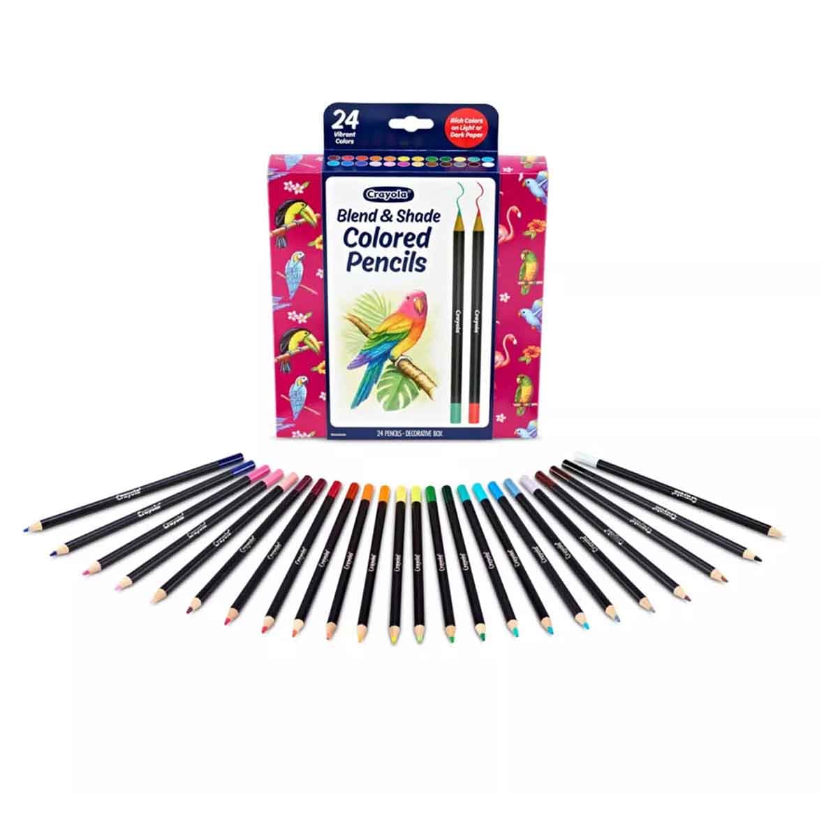 Crayola Blend & Shade Colored Pencils Unisex, 5-7 Years, Pack of 24