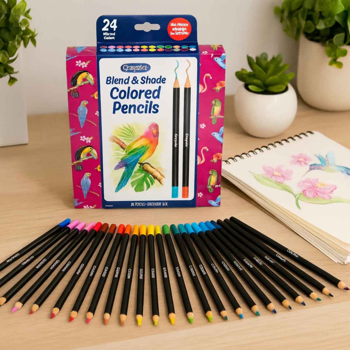 كرايولا اقلام تلوين بليند اند شيد، للجنسين، 5-7 سنوات، مجموعة 24