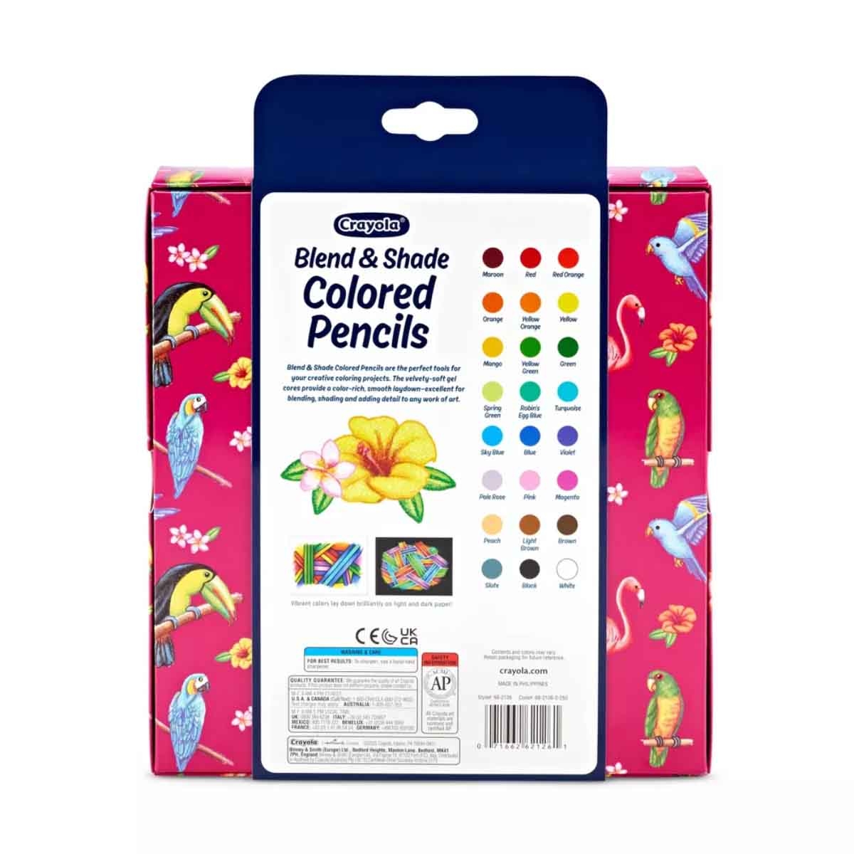 كرايولا اقلام تلوين بليند اند شيد، للجنسين، 5-7 سنوات، مجموعة 24