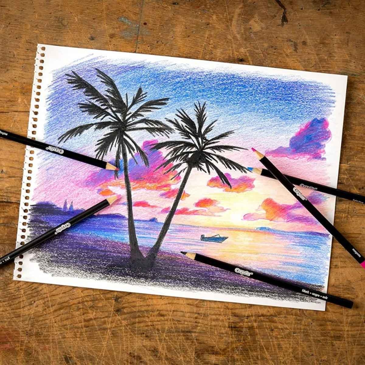 Crayola Blend & Shade Coloured Pencils Unisex, 8-10 Years, Pack of 24