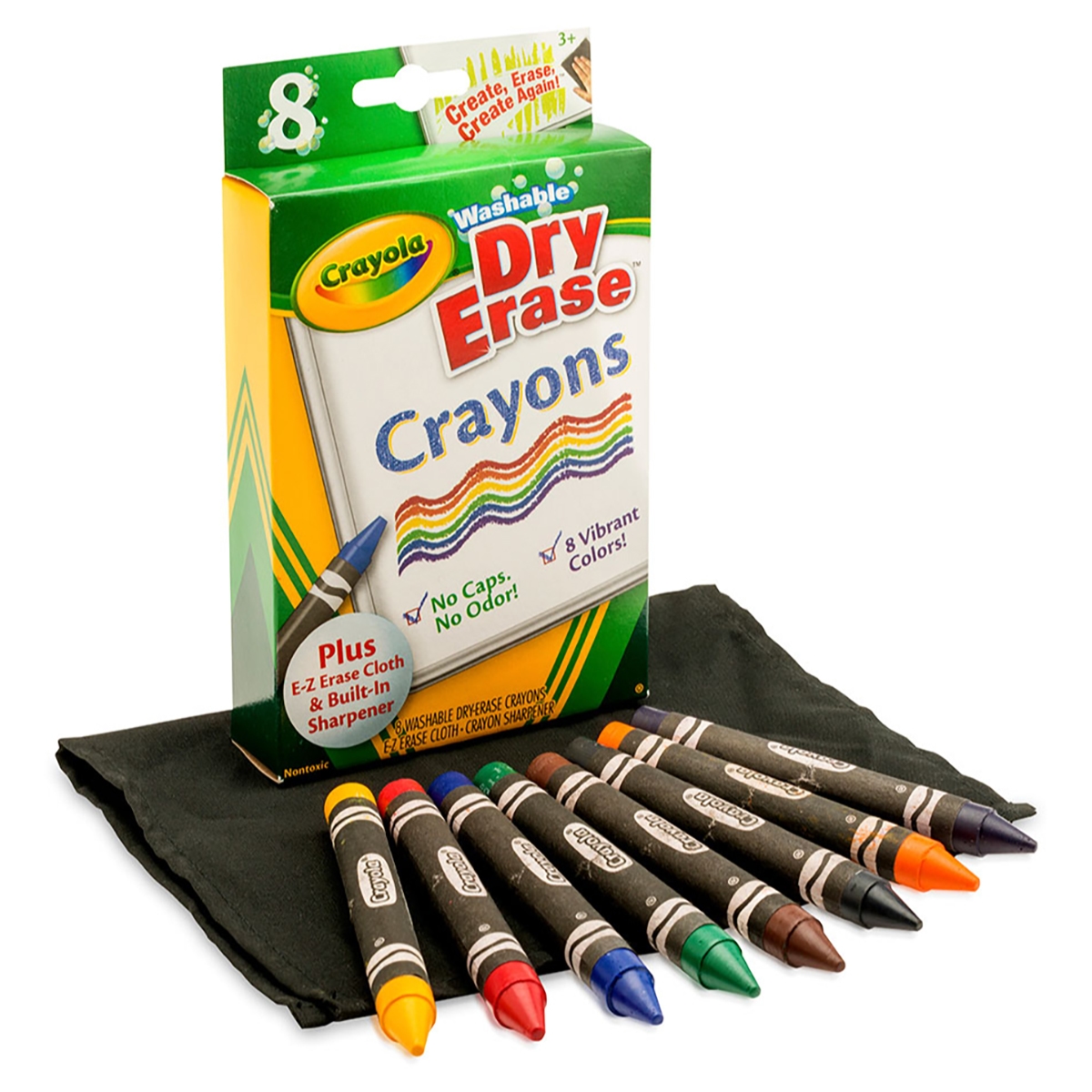 Crayola Bold And Bright Dry Erase Crayons Unisex, 3-4 Years, Pack of 8