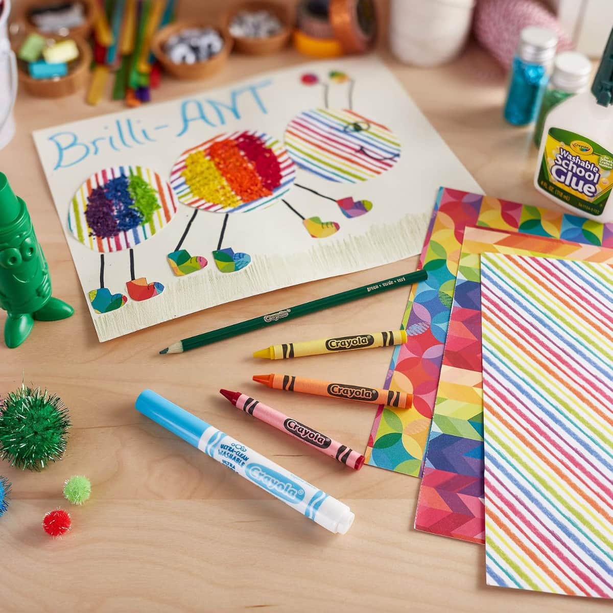Crayola Bright Pop! Cardstock Unisex, 3-4 Years, Pack of 25