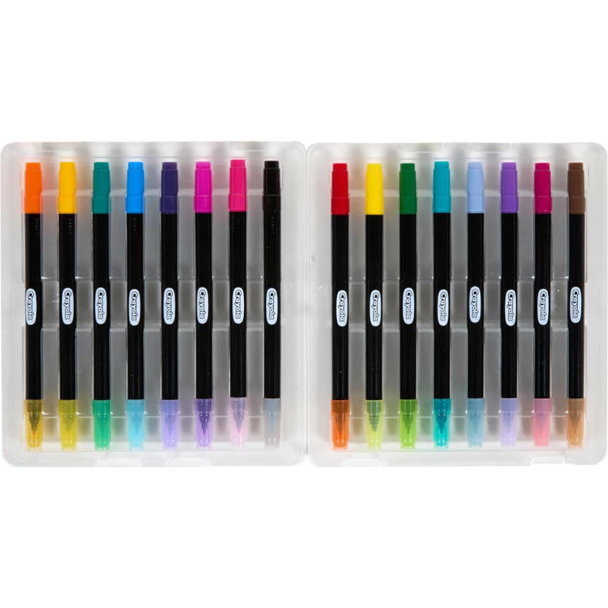 Crayola Brush & Detail Dual-Tip Markers Unisex, 5-7 Years, Pack of 16