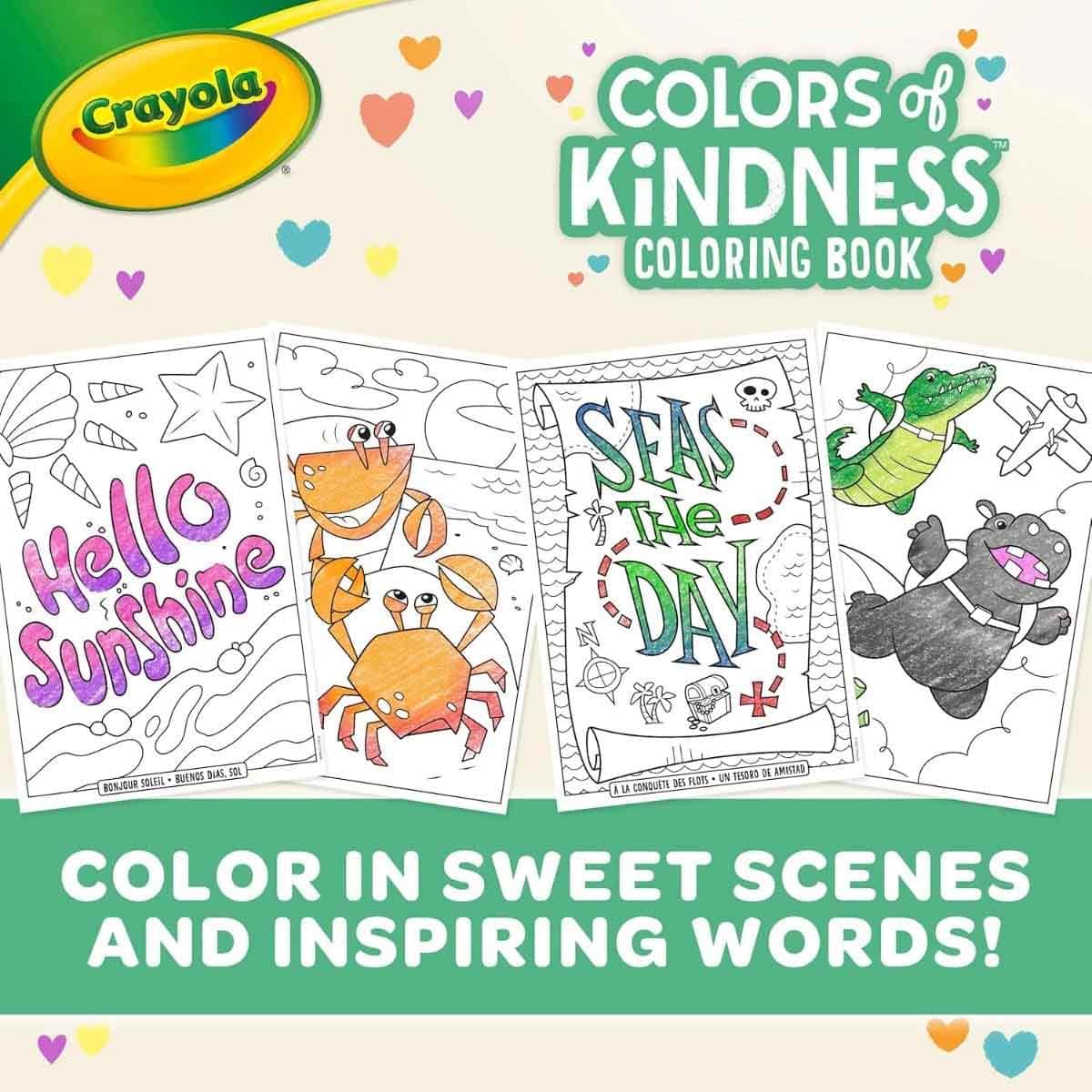 Crayola Classic & Triangular Crayons with Colouring Book & Colouring Pages Bundle Pack Unisex, 3-4 Years