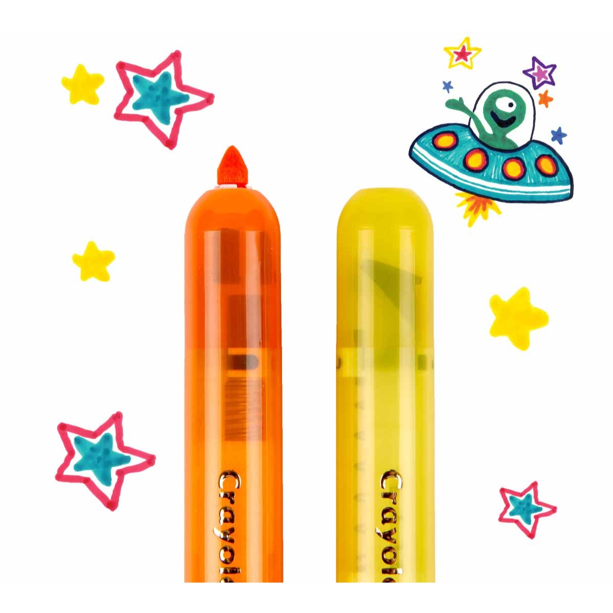 كرايولا ماركرز قابلة للسحب كليكس للجنسين، 8-10 سنوات، مجموعة من 10