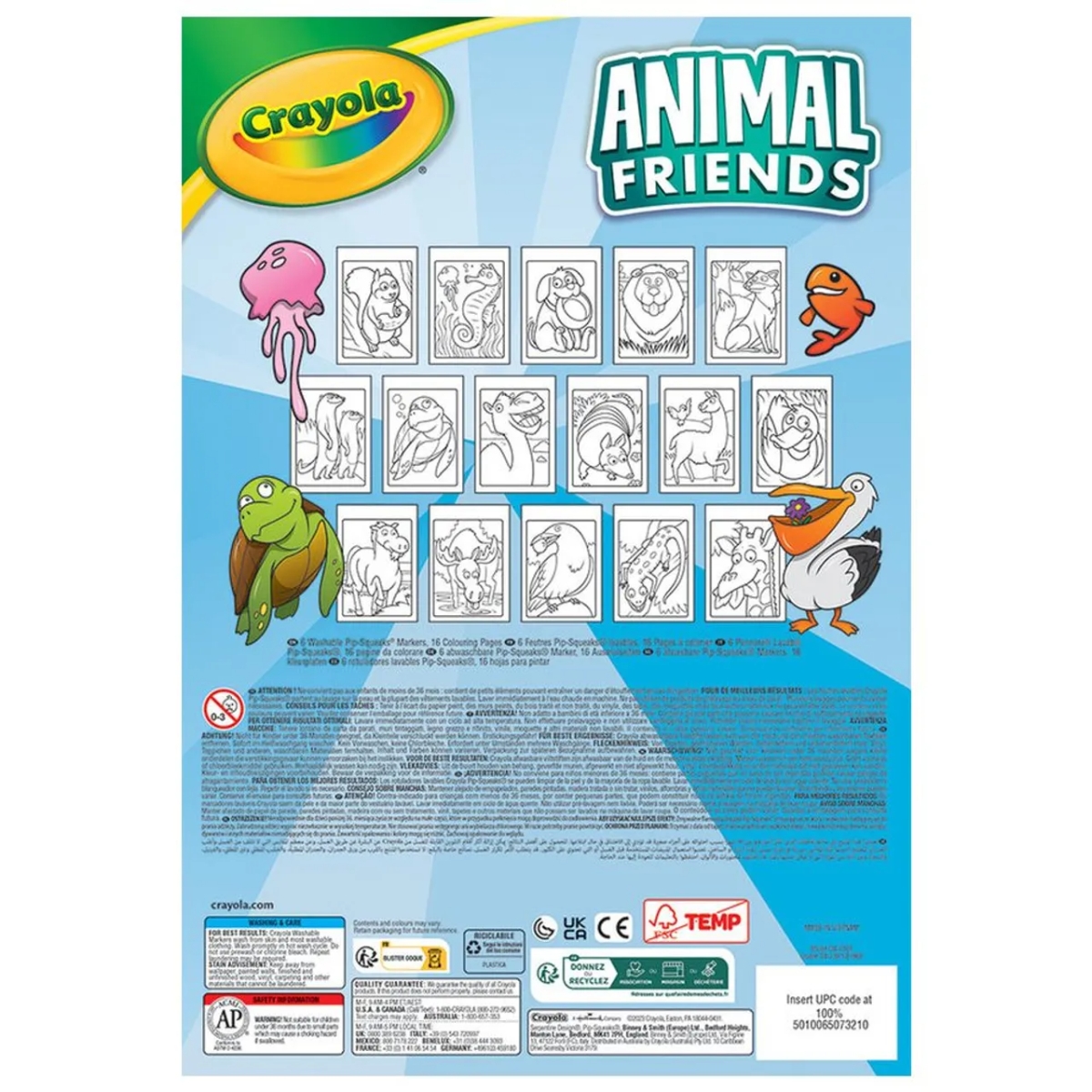 Crayola Color By Number Pad with Mini Markers Unisex, 3-4 Years