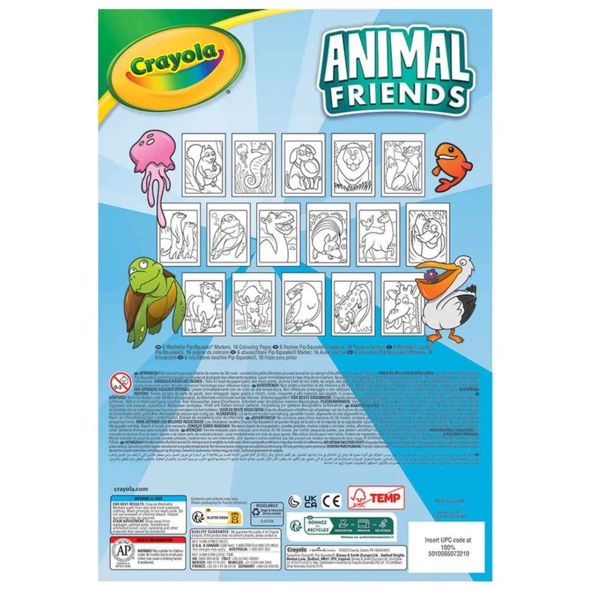 Crayola Color By Number Pad with Mini Markers Unisex, 3-4 Years