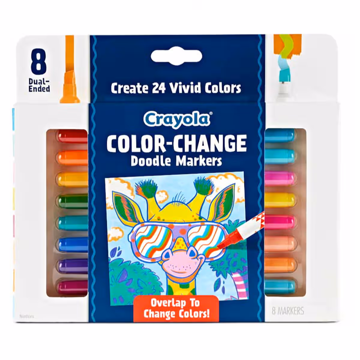 Crayola Color-Change Doodle Markers Unisex, 8-10 Years, Pack of 8