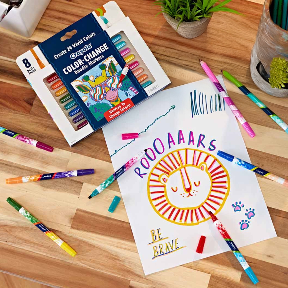 Crayola Color-Change Doodle Markers Unisex, 8-10 Years, Pack of 8