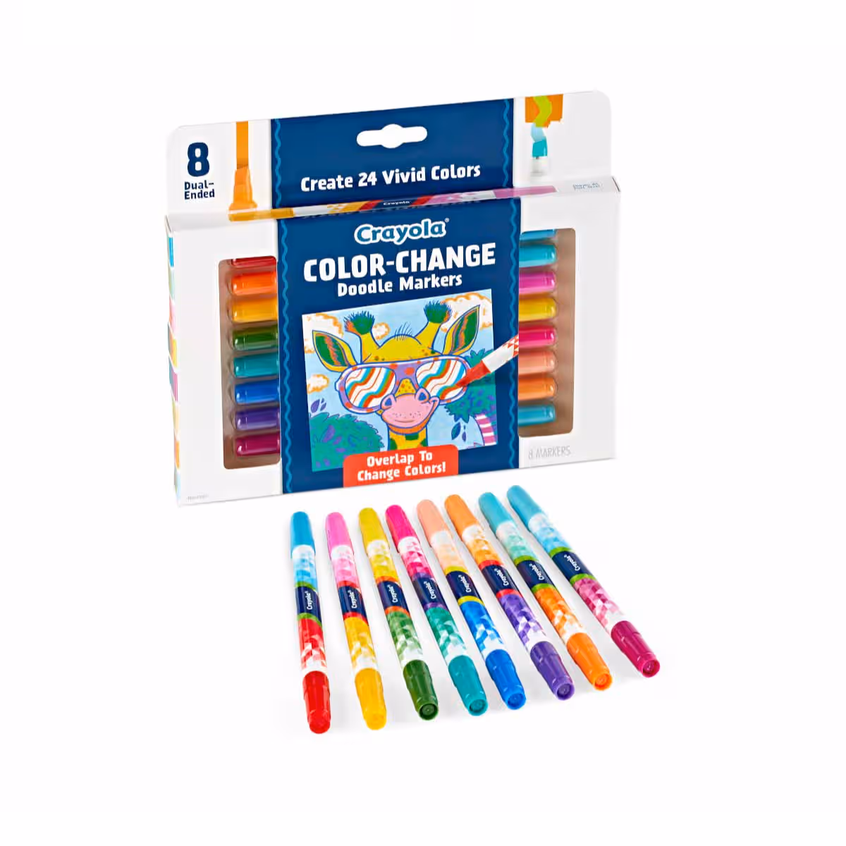 Crayola Color-Change Doodle Markers Unisex, 8-10 Years, Pack of 8