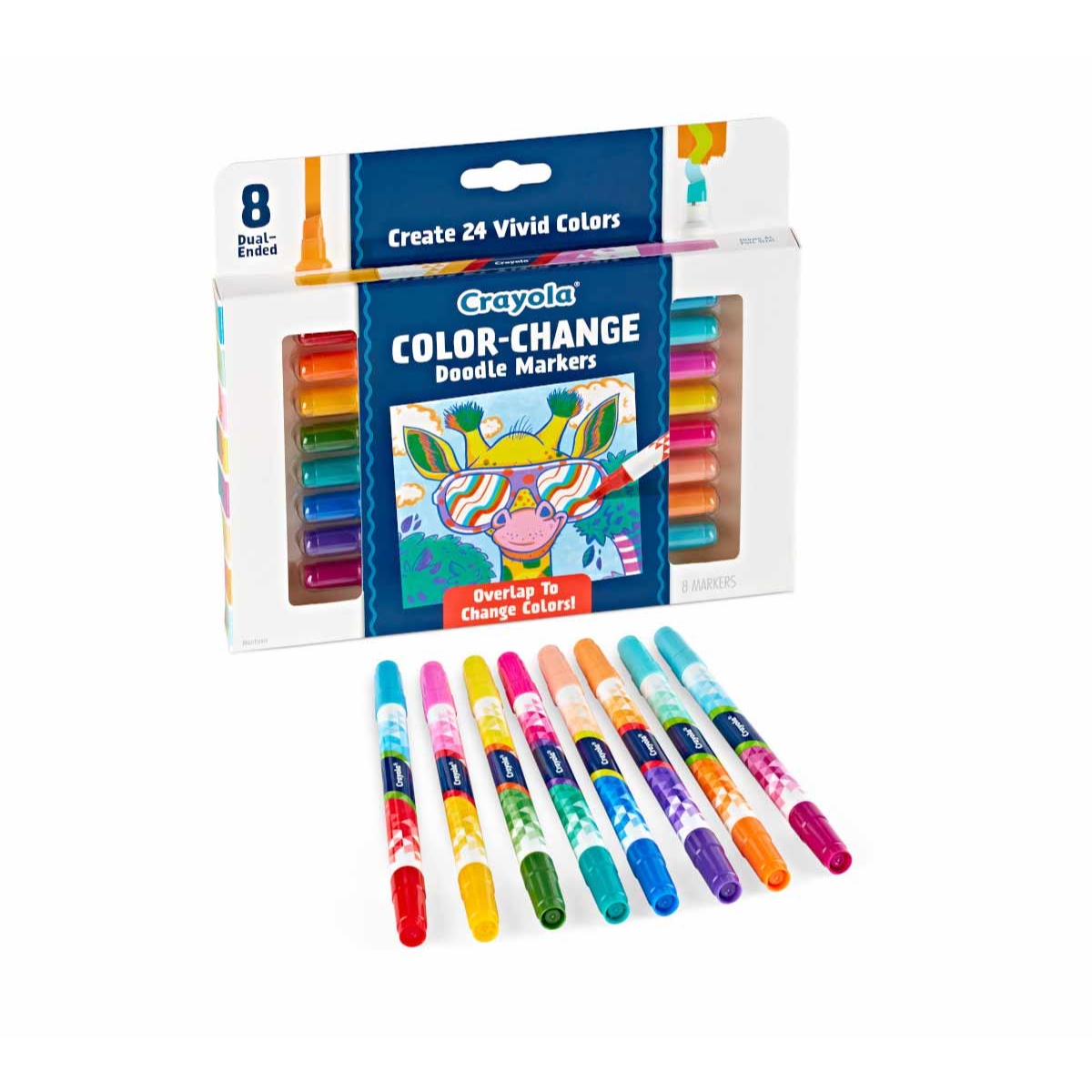 Crayola Color-Change Doodle Markers Unisex, 8-10 Years, Pack of 8