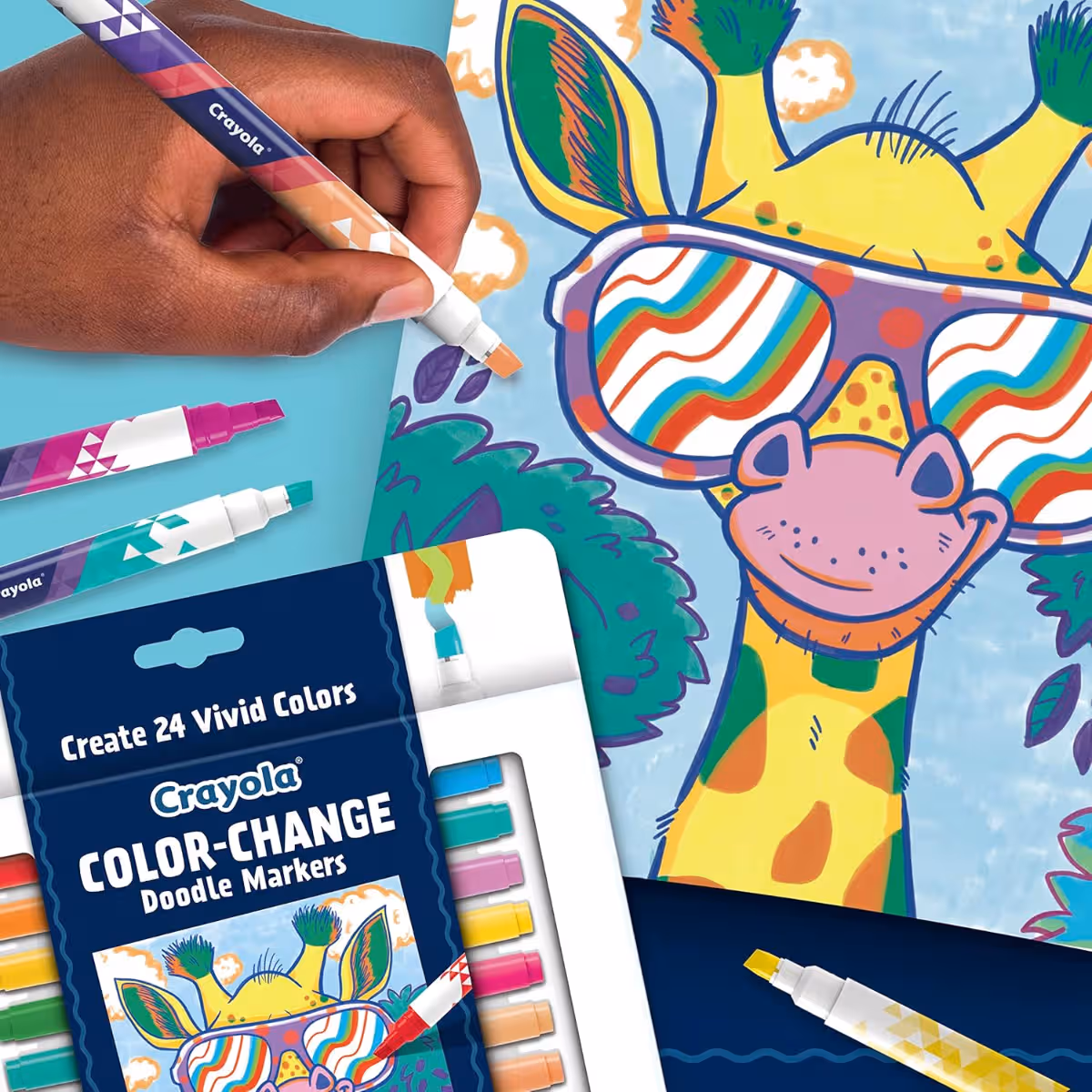 Crayola Color-Change Doodle Markers Unisex, 8-10 Years, Pack of 8
