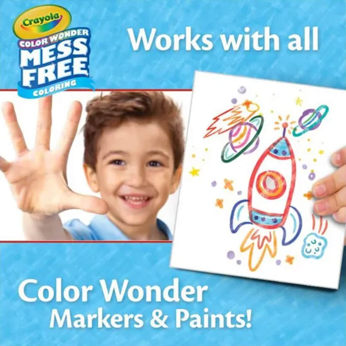 Crayola Color Wonder 50 Blank Coloring Pages Unisex, 3-4 Years