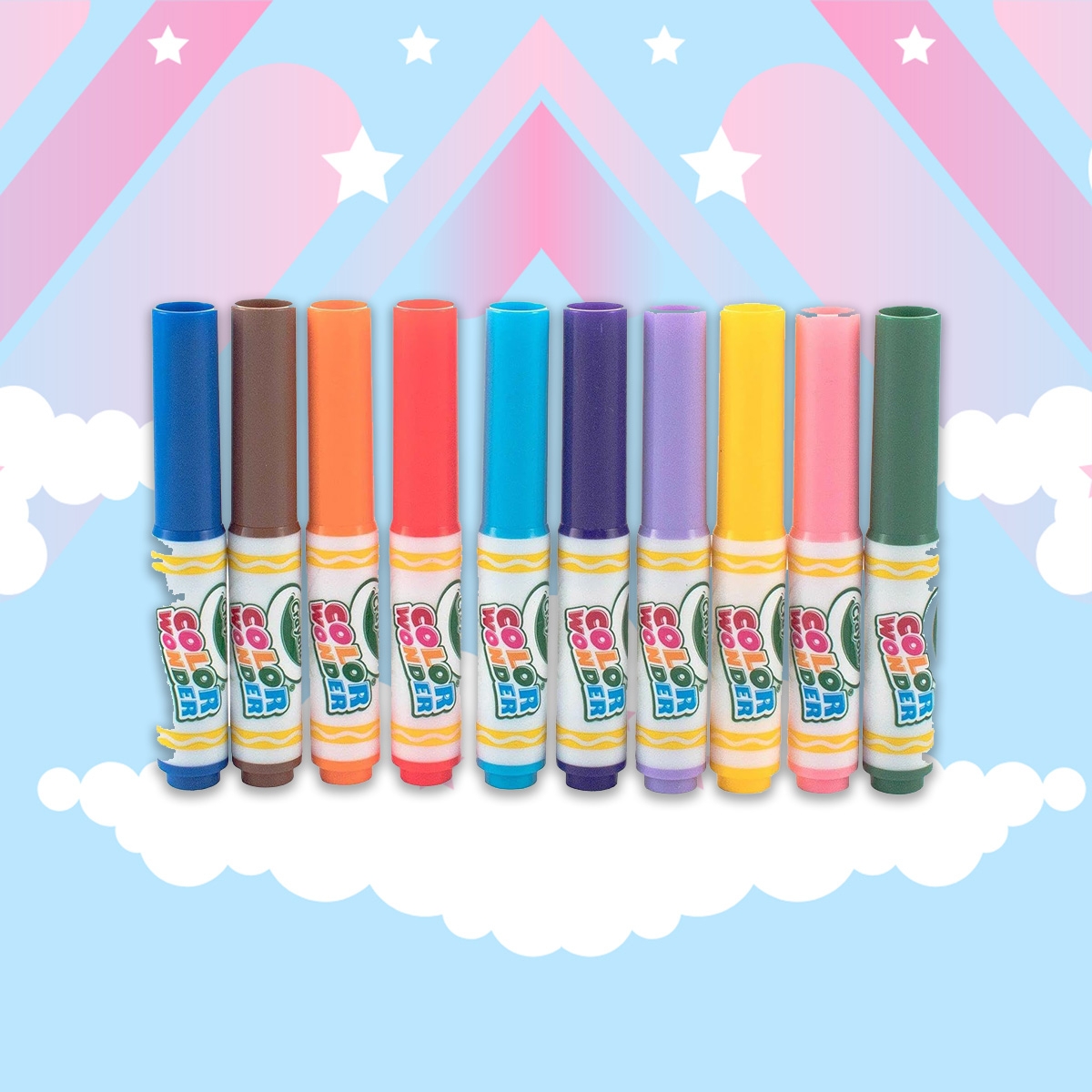 Crayola Color Wonder Mess Free Markers Unisex, 3-4 Years, Pack of 10